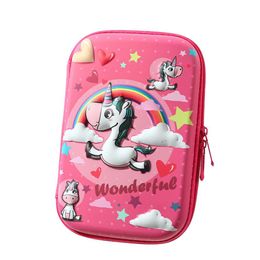 Bags Pencil Cases Unicorn Kawaii Box Case Trousse Scolaire Estuche School Supplies Material Escolar Piornik Cute Licorne 3D Papeterie