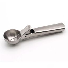 Ice Cream Tools Stainless Steel Scoop Ball Maker Frozen Yoghourt Cookie Dough Meat Balls Spoon Watermelon Jk2005 Drop Delivery Home Ga Dhj4D