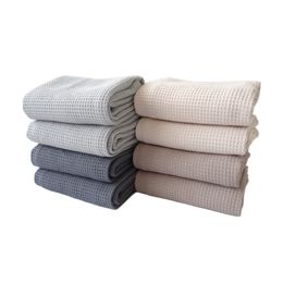 Table Napkin 4 Pieces Waffle Weave Cotton Kitchen Towel 45x65cm Large Dinner Plate Hand Towel Cloth Napkins Ultra Soft Absorbent Dish Rags 230628