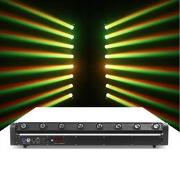 8 Eyes RGB DMX Scanning Beam Bar LED Moving Head Beam Light for dj Nightclub Disco Club