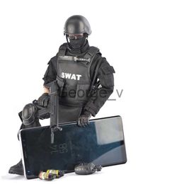 Minifig 12" SWAT Soldier Figure 16 Scale Special Force Model 30 Movable Joints PVC Action Figure Collectible Model Toys for Boys J230629