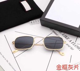 Brand New small box 4271 men's and women's trendy sunglasses transparent ocean glasses