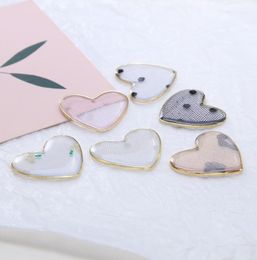 skirt Minimum Order 30pcs/lot Geometric Spot Hearts Shape Resin Pendants Diy Earrings/necklace Charms Accessory