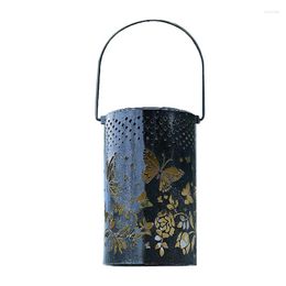 Decorative Flowers Waterproof Solar Lantern Balcony Decor LED Butterfly Decoration Lanterns Hollow Out