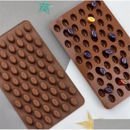 Baking Moulds Home Dining High Quality Sile Mini Coffee Beans Chocolate Mold Candy Handmade Cake Decoration Mod Kd1 Drop Delivery Ga Dhhf3