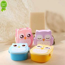 New Cartoon Owl Lunch Box Portable Japanese Bento Meal Boxes Lunchbox Storage For Kids School Outdoor Thermos For Food Picnic Set