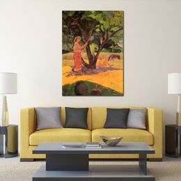 High Quality Reproductions of Paul Gauguin Paintings The Lemon Picker 1891 Handmade Canvas Art Contemporary Living Room Decor