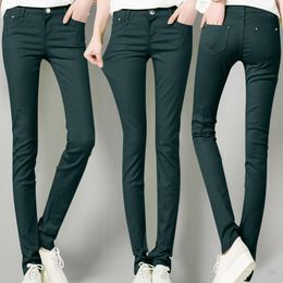 Women High Rise Fashion Jean Classic Solid Colour Ankle Jeans Casual Regular on Casual Pants for Women Womens Casual Dress