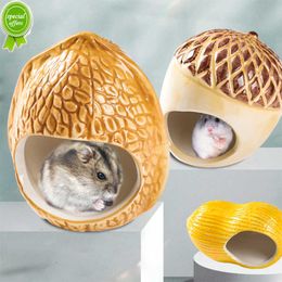 New Hamster Ceramic Nest Summer Cooling Air Conditioning Room Pet Avoids Sleeping Porcelain Nest Creative Nut Hamster Nest