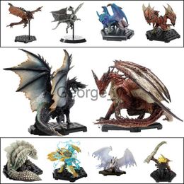 Minifig Monster Hunter World PS4 GAME Limited PVC Models Dragon Action Figure Japanese Genuine Kids Toy Gifts J230629