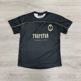 Mens Designer Trapstar t Shirt Football Jersey Mesh Blue No.22 Summer Casual Sportswear T-shirt Sunscreen Short Sleeve Ztnh