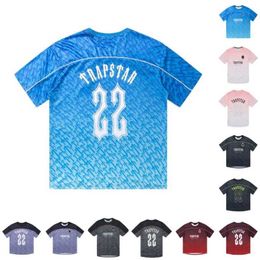 Men's Trapstar t Shirt Foot Jersey Summer Casual T-shirts Mesh No.22 Printed Men Sportswear Hip Hop Street Fashion 1kqd