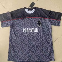 Designer Mens t Shirt Trapstar Football Jersey Summer Casual Hip Hop Streetwear High Version Sportswear Short Sleeve Sht3