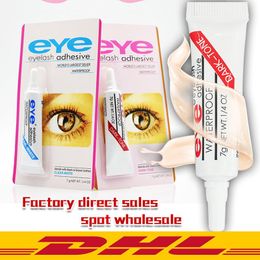 Black White Eye Lash Glue Makeup Adhesive Waterproof False Eyelashes Adhesives Glue with Packing Practical Eyelash Glue Free Shipping