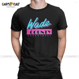 Herren T-Shirts Wade County Basketball Nights Mode Baumwolle T-Shirt Miami Vice Vaporwave Ankunft Kleidung