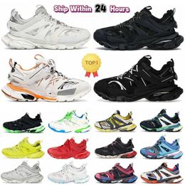 Balenicass Running Womens Designer Shoes High Mens Quality Shoes Track 3 30 Sneakers Luxury Trainers Triple Black White Pink Blue Orange Yellow Green Tesss Gomma t w