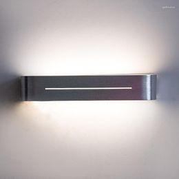 Wall Lamps Modern Chrome Finish Brushed Bar Aluminium Alloy LED Sconce Bedroom Bedside Mirror Lamp Makeup