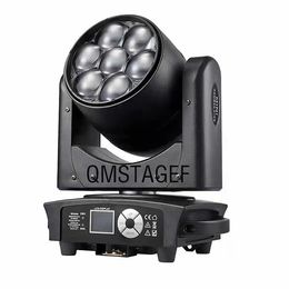 With CTO 18CH DMX 512 2 Pcs 7X40W LED Wash Zoom Moving Head Light 4in1 RGBW Sharpy Effect For Dj Stage Disco Nightclub