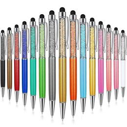 Ballpoint Pens Bling 2-In-1 Crystal Diamond Sn Touch Stylus Pen Office School Stationery Supplies Xbjk2112 Drop Delivery Business In Dhpbx