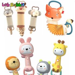 Baby Teethers Toys Baby Learning Education Accordion Musical Toy Cartoon Animal Elephant Elk born Soft Rattles Teether Montessori Toys Gift 230628