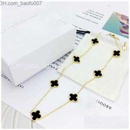 Pendant Necklaces Pendant Necklaces Classic Design Clover Necklace Gold Plating Bracelet Jewelry For Gift Drop Delivery 202 Otmik Z230629