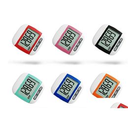 Counters Lcd Pedometer Walking Clip On Portable Step Counter Steps And Miles Calories Men Women Kids Sports Running Drop Delivery Of Dhpu8