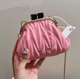 Luxury Clip Bag Miu Designer Shoulder Bags Women Fashion Chain crossbody purse 15cm Mini Dumpling Handbag messenger French minority