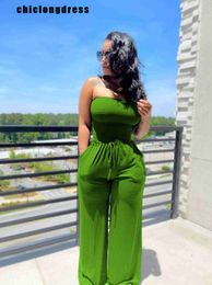 Women's Jumpsuits Rompers Summer Sexy Tube Top Wideleg Jumpsuit Women Fashion Casual Loose Jumpsuit Women J230629