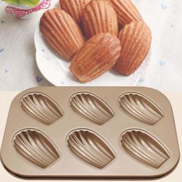 Baking Moulds Cookie Mold Reusable 6 Grid Dessert Pastry Pan Mould Easy Demold Non-deformation Chocolate Kitchen Supplies