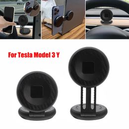 Hidden Magnetic Car Phone Holder Mobile Cell Phone Stand Support Smartphone Pillar for Tesla Model Y 3 Magsafe Magnet Mount