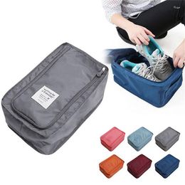 Storage Bags 6 Color Traveling Pouch Zipper Bag Travel Suitcase Waterproof Laundry Shoes Organizer Set Home Supplies