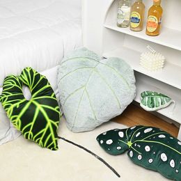 Cushion/Decorative Tropical Plants for Living Room Sofa Cushion Leaf Chair Back Seat Cushion Home Decoration Para