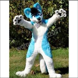 Husky Dog Fox Mascot Fur Halloween Cartoon Suit Role Play Fursuit Xmas Easter Ad Clothes Costume