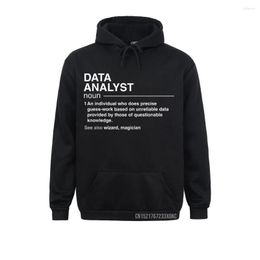 Men's Hoodies Funny Data Analyst Definition Scientist Hoodie Fitness Sweatshirts Father Day Mens Customised Sportswears