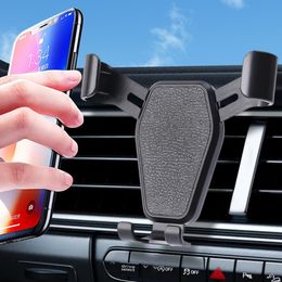 Car Gravity Phone Holder Air Vent Clip Car GPS Navigation Stand Smartphone Mount Bracket for IPhone Samsung Xiaomi