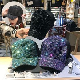 Ball Caps Luxury Sequins Hip-Hop Hat Men Women Summer Outdoor Sport Cap Adjustable Knit Casual Visor Baseball Hat Anti-UV 230628