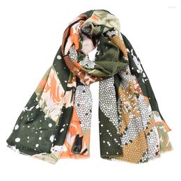 Scarves Autumn & Winter Women Geometric Long Large Warm Scarf Tassels Cotton Female Shawl Skinny Cape Valentine Gift