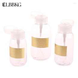 Storage Bottles 200/300/500ml Portable Cleaning Water Nail Polish Removing Makeup Spray Bottle Art Press Refillable