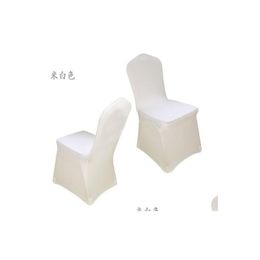 Chair Covers White Spandex Party Ers Lycra For Banquet Many Color Plain Flexible Kd1 Drop Delivery Home Garden Textiles Sashe Dhm5A
