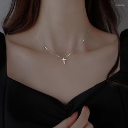 Pendant Necklaces Female Cute The Crucifix Chokers Necklace For Women Jewellery Limited Collar Chain Birthday Wedding Gift