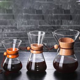 Coffeware Sets Glass Coffee Kettle with Stainless Steel Philtre Drip Brewing Brewer Coffee Pot Dripper Barista Pour Over Coffee Maker 400ml 230628