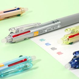 Pens 1pc Pilot FRIXION 4 In 1 Gel Pen Erasable Ink LKFB80UF Black/Red/Blue/Green Ink Colours 0.38mm Student Stationary Supplies