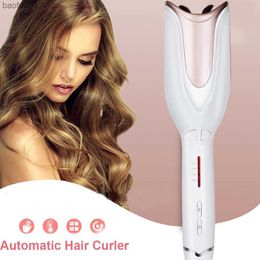 Automatic Hair Waver Electric Wired Curling Iron wand curling iron Spiral Waver Hair Curler Rotating Professional Hair Styling L230520