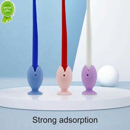 1/3PC Toothbrush Bracket Fish Silicone Toothbrush Holder Mini Cute Cartoon Toothbrush Base Bathroom Toothbrush Storage Tool