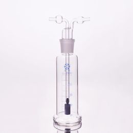 Lifestyle Gas Bottle Washing with Aeration Stone,10ml25ml50ml100ml150ml250ml500ml,lab Glass Straight Tube Washing Cylinder, Hookah