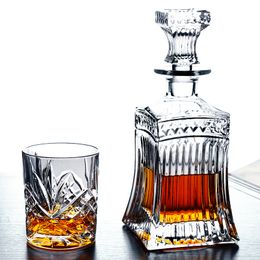 Bar Tools Russia Vodka Decanter Whiskey Bottle Crystal Glass Wine Beer Containers Cup Home Decoration 230628