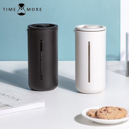 Coffeware Sets TIMEMORE French Press Coffee Small U 450ml Maker Utensils Mug White Black For Kitchen Home Trave Office Coffee Mug Pot 230628