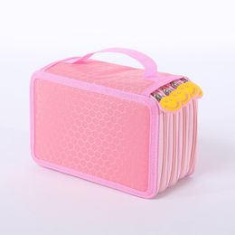 Bags 72 Holders Portable School Pencils Case Large Capacity Colour Pencil Bag Holder Desk Accessories School Supplies Art Pen Cases