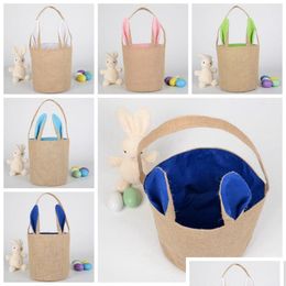 Other Festive Party Supplies Burlap Easter Baskets Personalised Bunny Buckets Ears Bucket Gift Bag Egg Organiser 5 Colours Dw1981 D Dhmbw