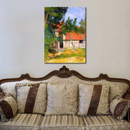 High Quality Reproductions of Paul Gauguin Paintings Stable Near Dieppe 1885 Handmade Canvas Art Contemporary Living Room Decor